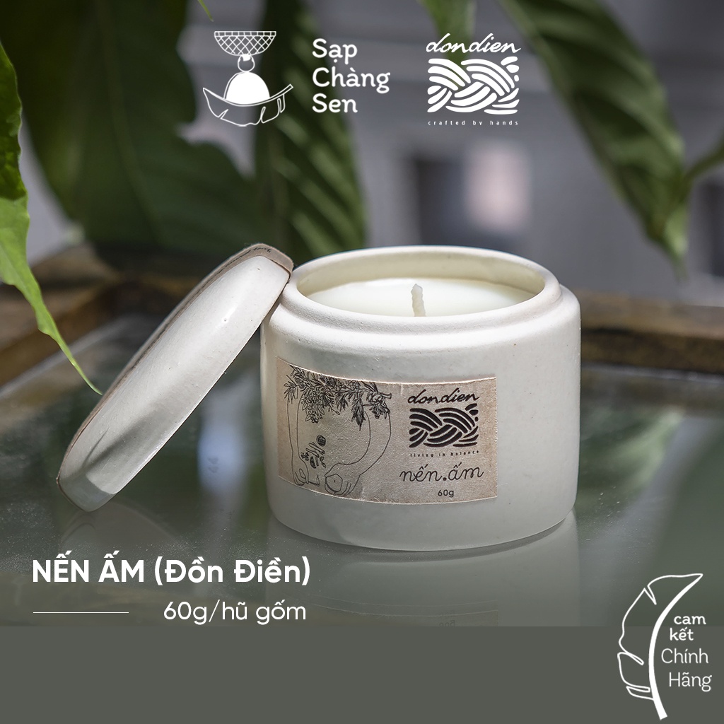 Nến Ấm (Đồn Điền) - hũ gốm 60g