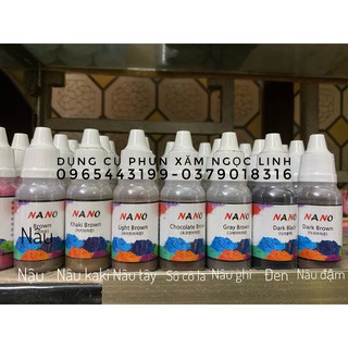  Mực Xăm Nano Hàn Quốc