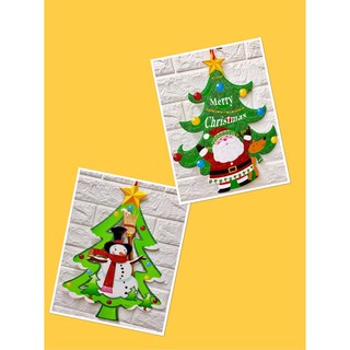 Hình dán trang trí cây thông noel