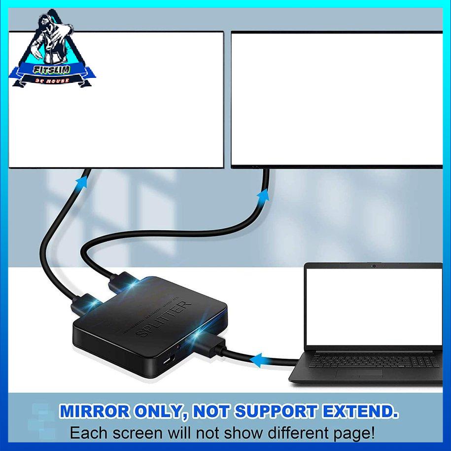 Bộ chia tương thích HDMI Bộ chia 1 trong 2 ra Bộ chia 4K cho màn hình kép Nhân bản [8/26]