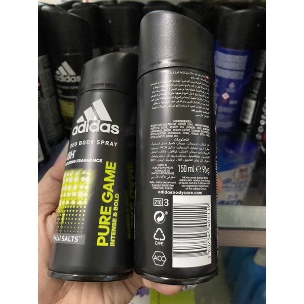 Xịt khử mùi Adidas PURE GAME 150ml