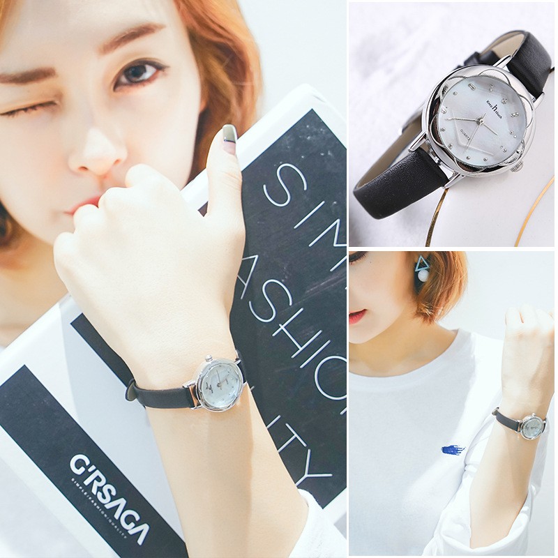 [CÓ VIDEO - ẢNH THẬT] Đồng hồ nữ Keep In Touch 8008 dây da mặt tròn đa giác | BigBuy360 - bigbuy360.vn