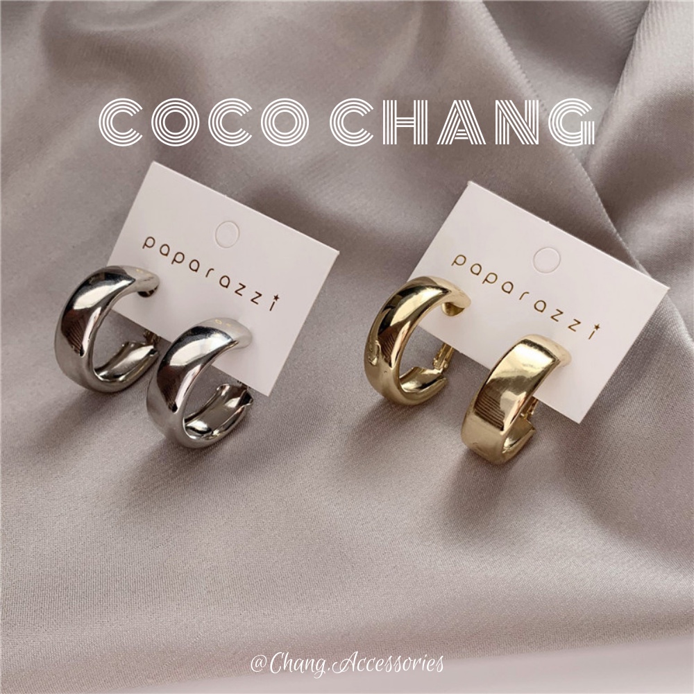Khuyên tai tròn thời trang bản to phong cách Châu Âu Cocochang shop