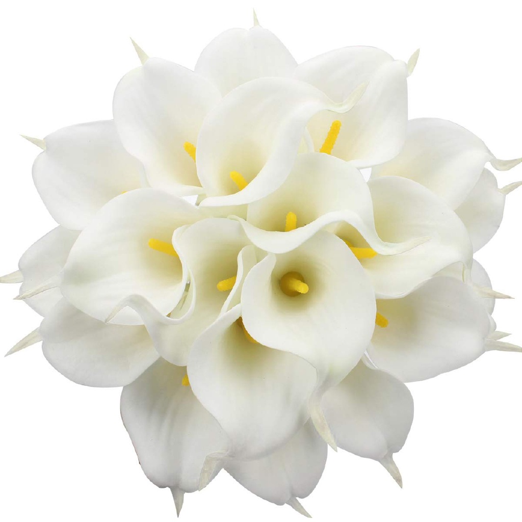Set 10 Hoa Lily Giả Trang Trí Nhà Cửa / Tiệc Cưới