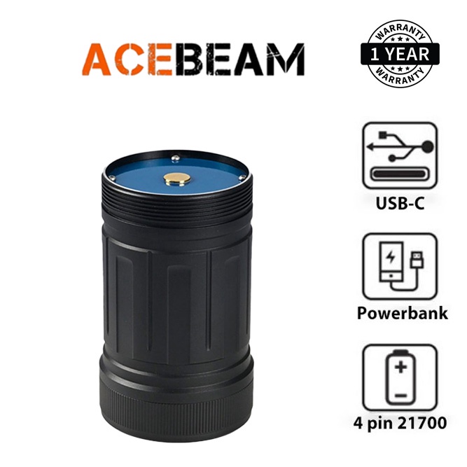 Bộ pin sạc ACEBEAM X75 có PowerBank sạc nhanh trong 1,5 tiếng