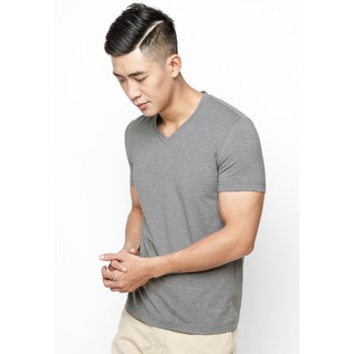 [áo phông trơn cổ tròn hà nội] Áo thun trơn ngắn tay không cổ màu Xám