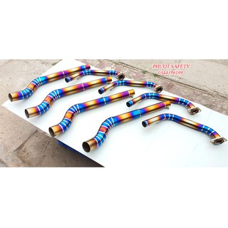 Cổ pô R15V3 Titanium cao cấp lắp đặt cho pô độ