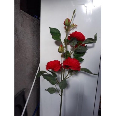 Cành trà pháp. 3b 2 nụ Cây hoa giả trang trí nhà cửa ,sự kiện trang trí,phòng khách và khách sạn