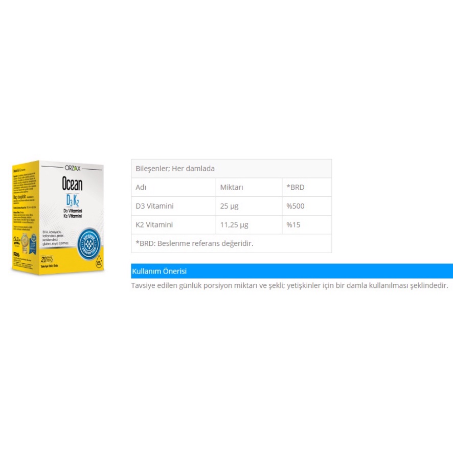 [Chính Hãng] Vitamin OCEAN D3K2 - Bổ sung vitamin D3, K2 dạng xịt và nhỏ giọt cho bé