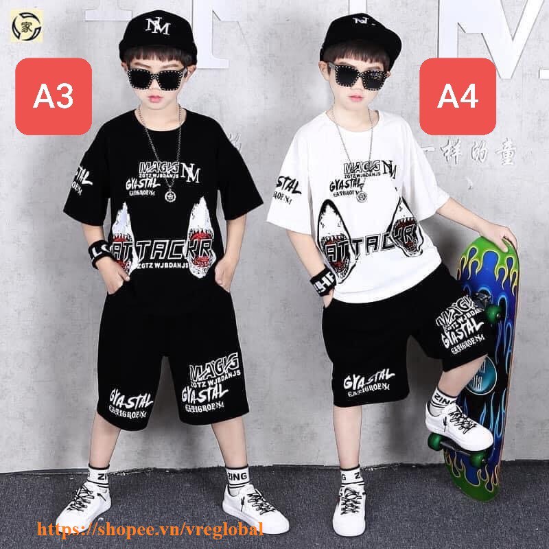 Quần Áo Bé Trai ⚡GIẢM SỐC ⚡ Sét Bộ Quần Áo Trẻ Em Mùa Hè Cho Bé Trai Magic NM Co Giãn 4 Chiều Thoáng Mát