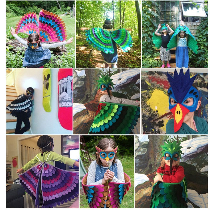 Mặt Nạ Hóa Trang Chim Cú Mèo Cho Bé