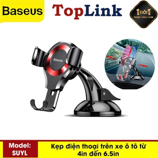 Kẹp Điện Thoại - Giá Đỡ Điện Thoại Trên Ô Tô, Xe Hơi Gắn Taplo Baseus SUYL-XP01 Sang Trọng Hiện Đại - TopLink