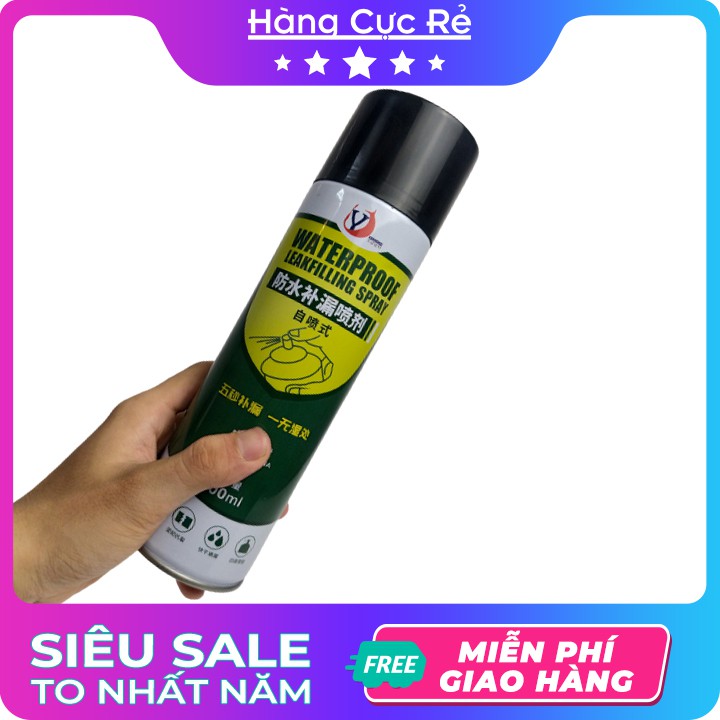 Combo 2 chai 700ml xịt chống thấm dột tường, trần nhà, sân thượng, nhà vệ sinh, máng xối - Shop Hàng Cực Rẻ