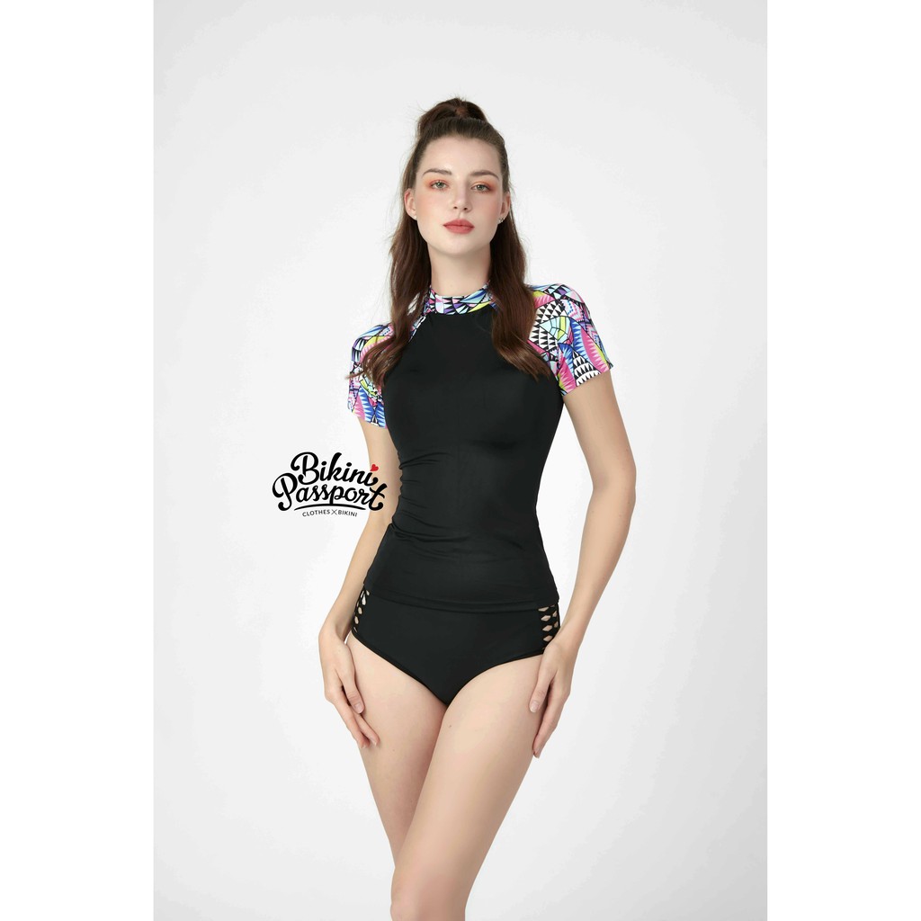 BIKINIPASSPORT - Áo lẻ tay ngắn có khoá kéo - MIX BS270_XX | BigBuy360 - bigbuy360.vn