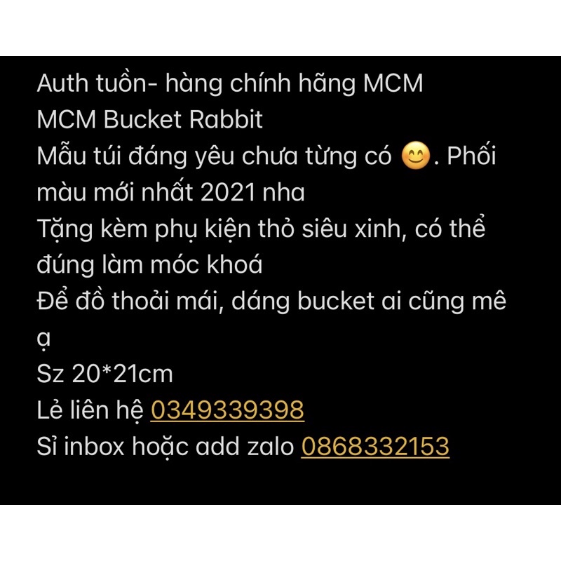 Túi Thỏ Mờ cê mờ - hàng tuồn- sẵn