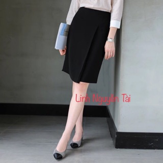 Chân váy chữ A vạt lệch