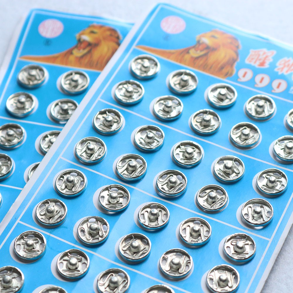 Cúc bấm 9mm (vỉ 50 chiếc)