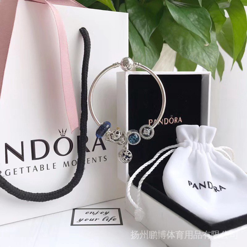Vòng Tay Bạc 925 Trang Trí Hình Ngôi Sao Và Bí Ngô Phong Cách Pandora A3 as68 as3412