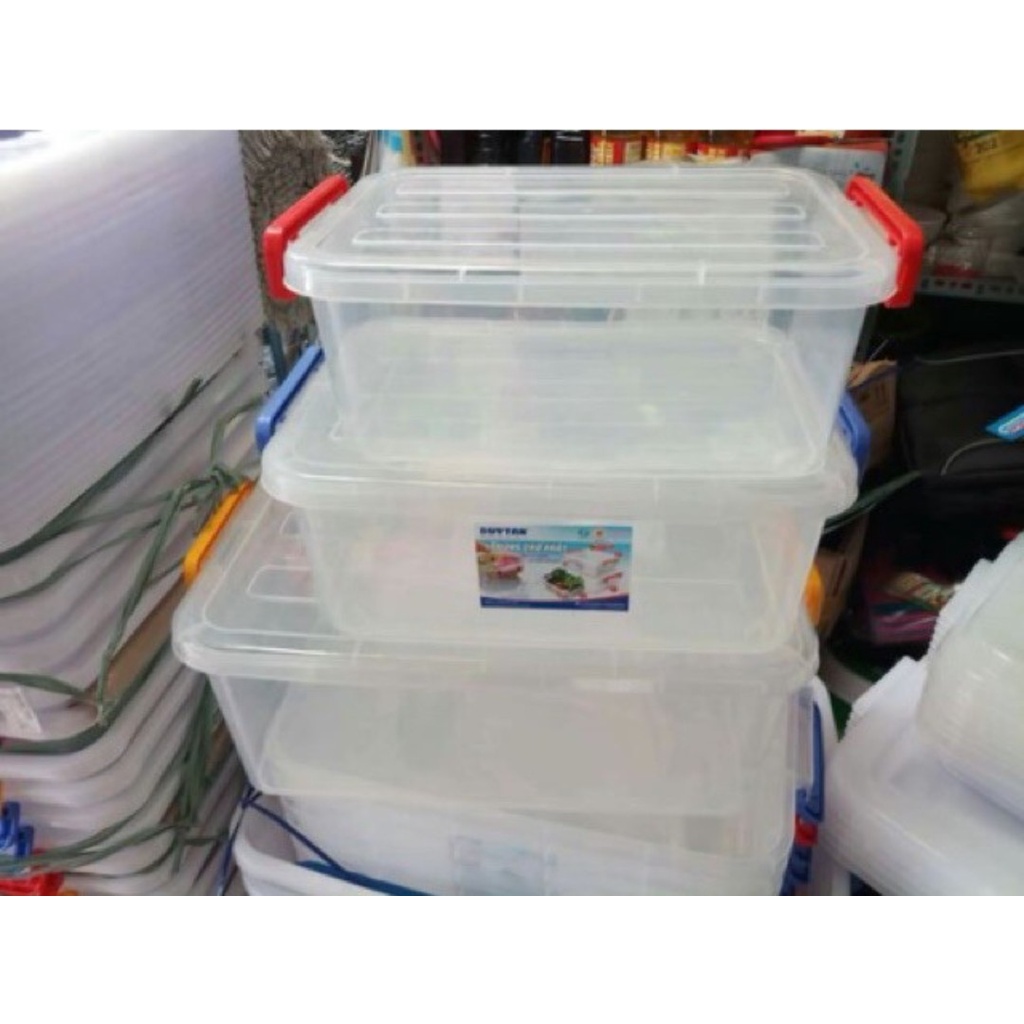 Thùng Nhựa Đựng Đồ Trong Suốt 55 Lít Duy Tân Đựng Đồ Đa Năng