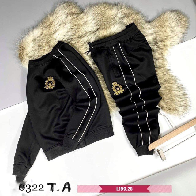 [ Kèm ảnh thật ] Bộ Nỉ Nam , bộ thể thao nam dài tay logo vương miện 2 rót | BigBuy360 - bigbuy360.vn