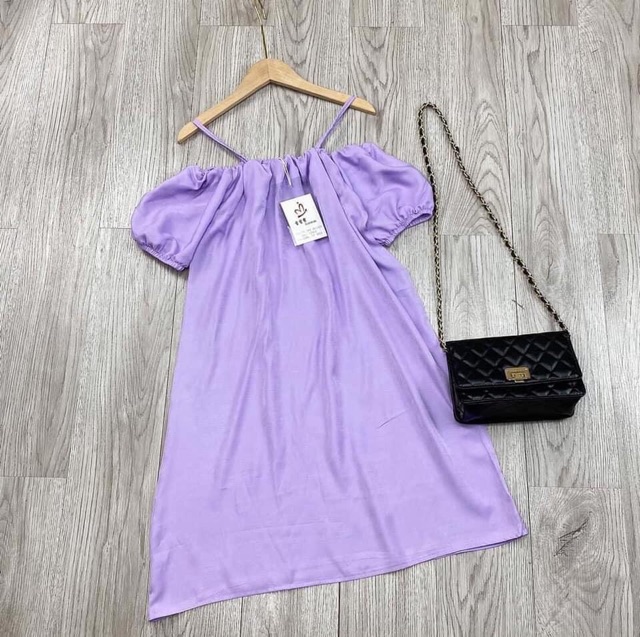 Đầm_trễ_vai-VÁY ĐŨI TRỄ VAI 2 ĐÂY TRƠN-kèm ảnh thật | BigBuy360 - bigbuy360.vn