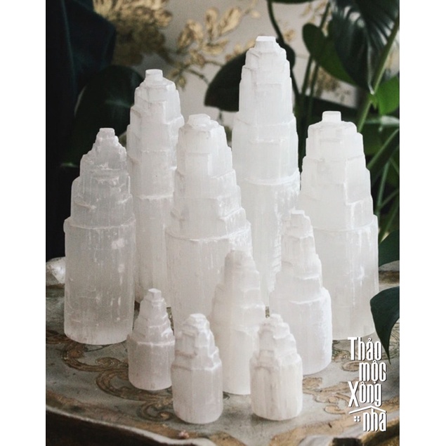 SELENITE TOWER_Tháp Đá Thanh Tẩy, Kết nối tâm linh_THẢO MỘC XÔNG NHÀ