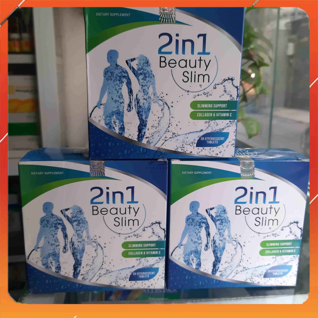 [COMBO 3 HỘP] VIÊN SỦI BEAUTY SLIM 2 IN 1 - Giảm Cân An Toàn Hiệu Quả Cho Dáng Đẹp Eo Thon - [CHÍNH HÃNG] HỘP 20 VIÊN