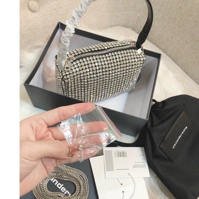 TúiĐính Đá kẹp Nách Size 18 Hàng Cao Cấp Fullbox Bản 2 Dây Đeo Chéo