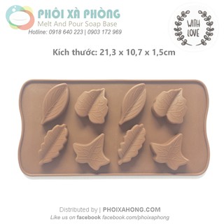 Khuôn Silicon 08 Chiếc Lá