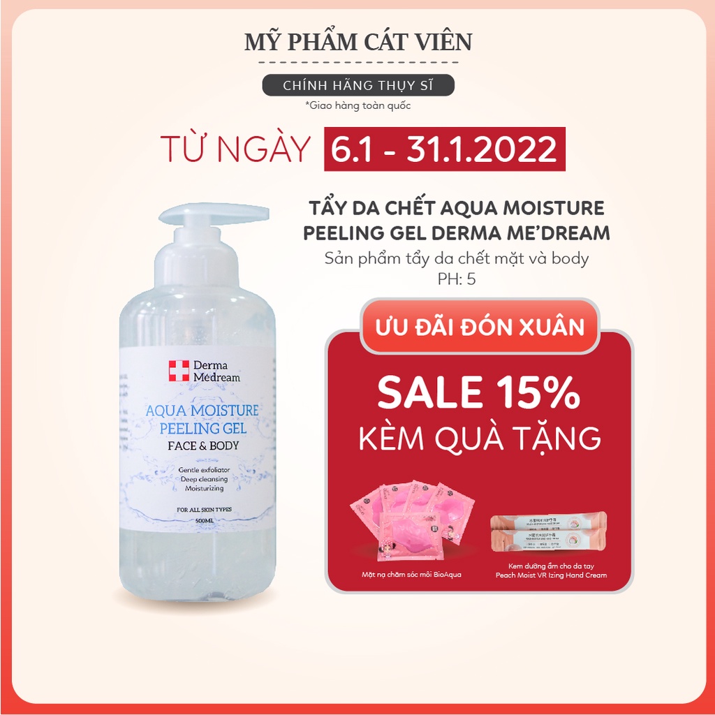 Tẩy da chết mặt và body Derma Thụy Sỹ chai 500ml