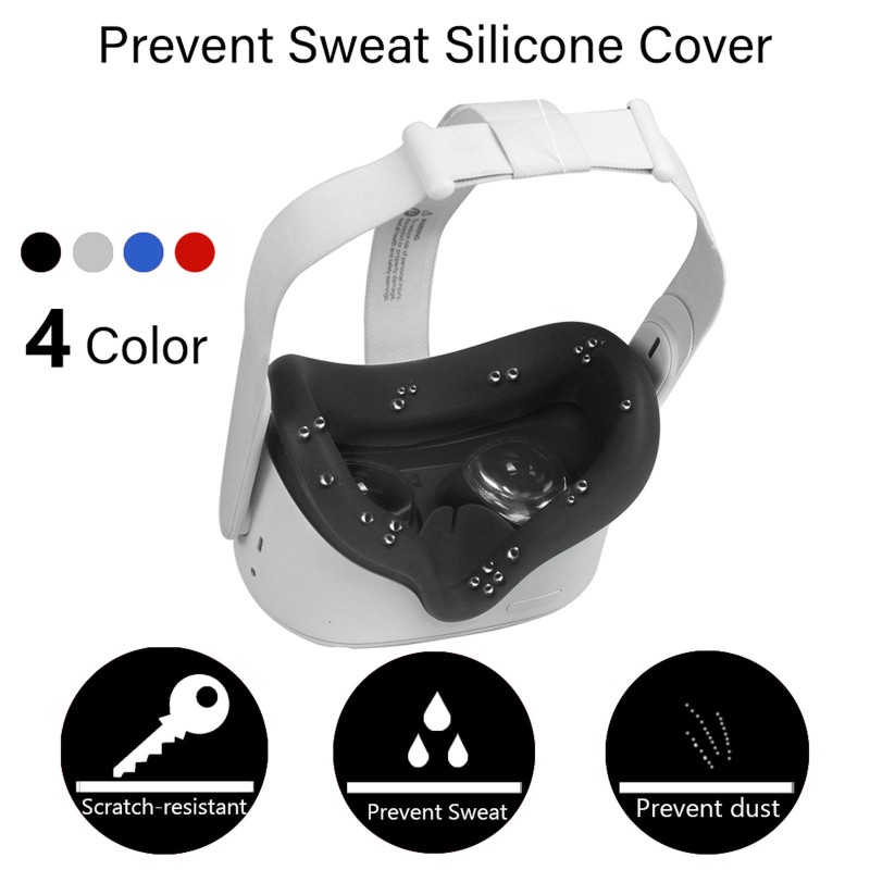Dustproof Lens Anti Scratch Case Silicone Eye Cover Pad Skin for Oculus Quest 2