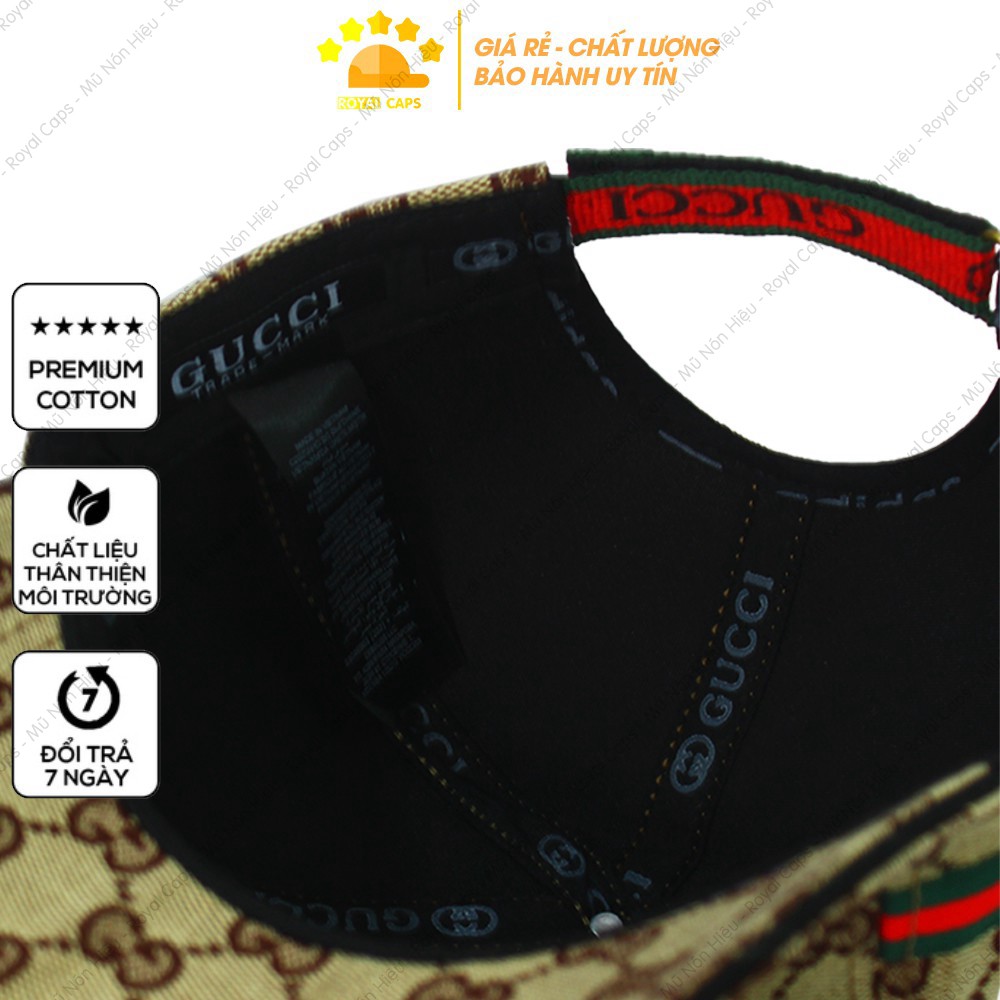 Mũ Lưỡi Trai Nón Lưỡi Trai Nam Nữ GC Vải Kaki Cotton Hàn gucci Nón Kết - Royal Caps