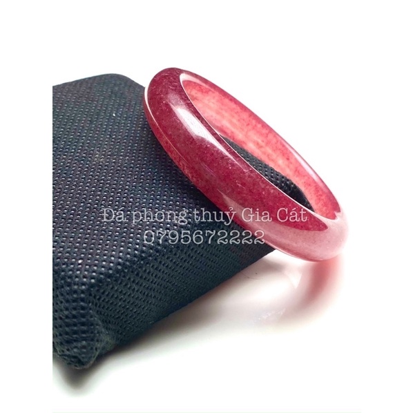 Vòng bản liền dâu tây đỏ hồng 5A có kiểm định ( Strawberry quat )