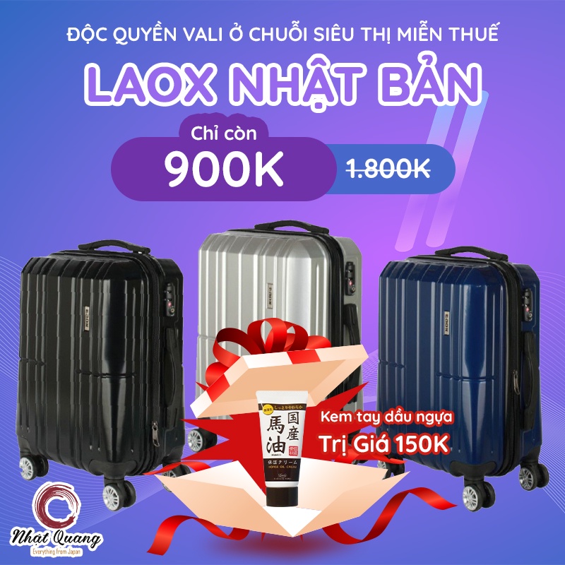 Vali du lịch LAOX LLC 945 size 94.5L - Hàng chính hãng Nhật Bản