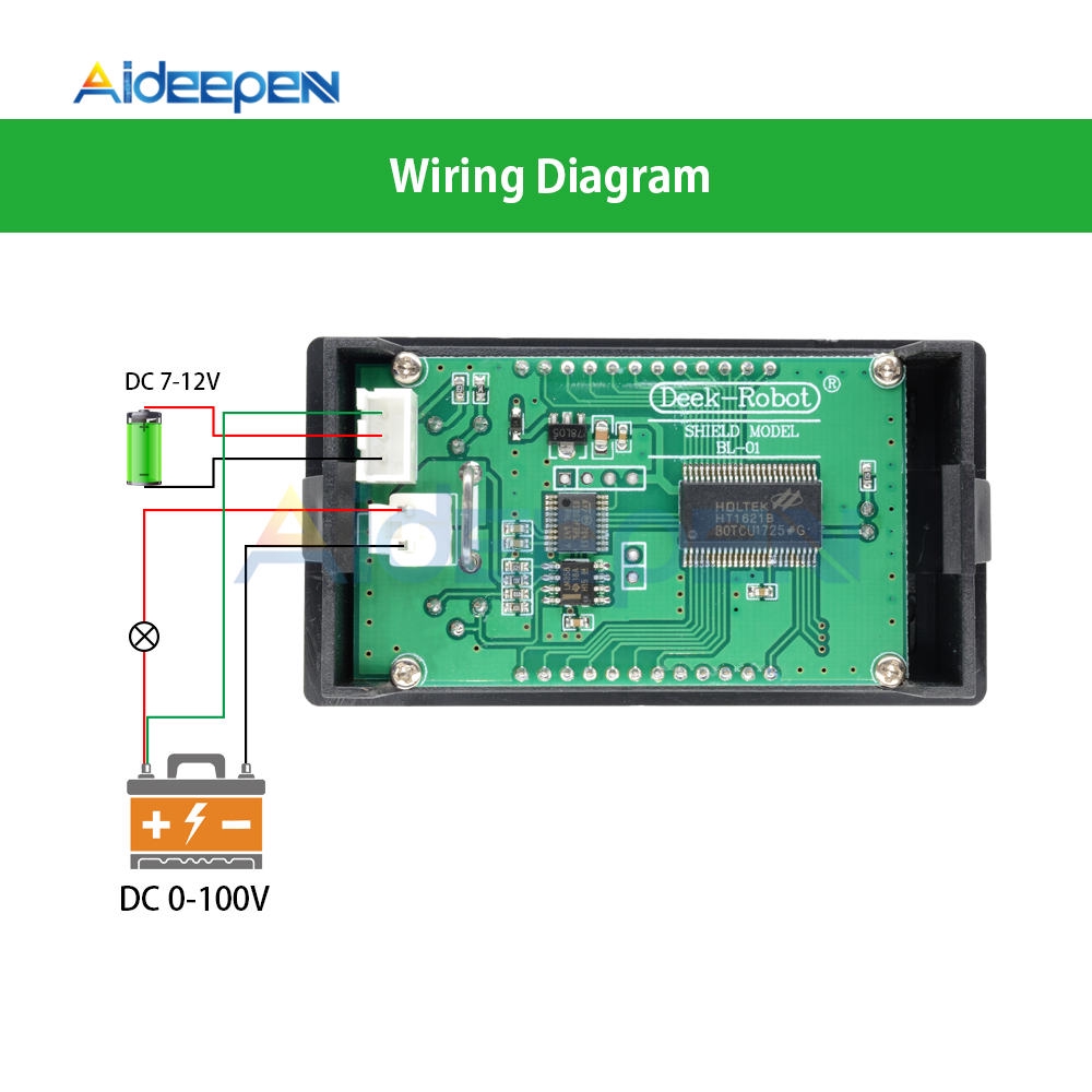 DC 0-100V 0-50V 5A 10A LCD Digital Voltmeter Ammeter Wattmeter Voltage Current Power Meter Volt Detector Tester 250W 1000W | BigBuy360 - bigbuy360.vn