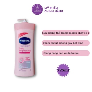 Sữa Dưỡng Thể Trắng Da Body Vaseline Healthy White UV Lightening 725ml Dưỡng Trắng Da Toàn Thân bản mới Kbeauty.vn