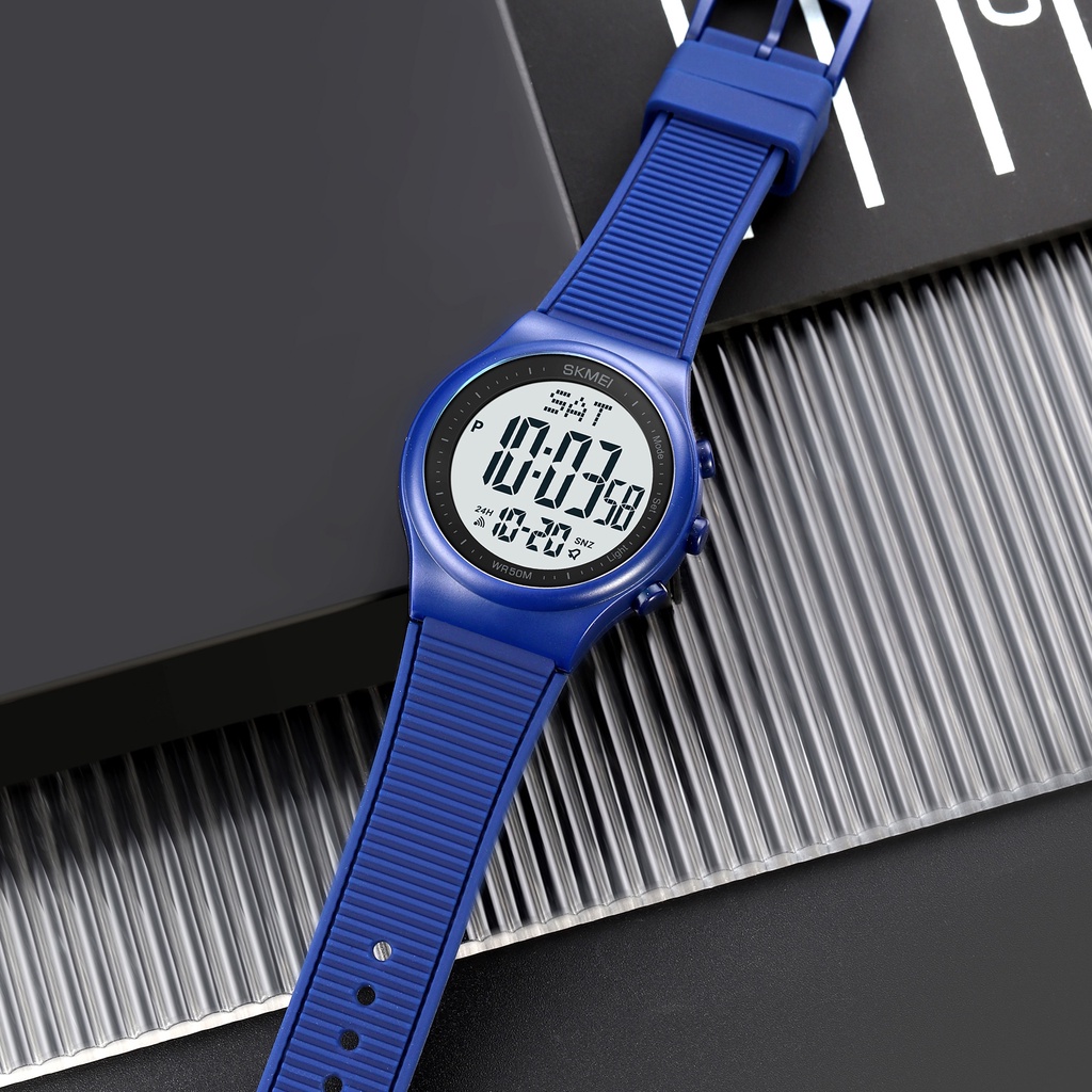 Đồng Hồ Điện Tử SKMEI 1980 Chống Thấm Nước Dây Silicone 5 Thanh Lịch Cho Nam