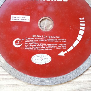 LƯỠI CẮT GẠCH SẺ ĐÁ D180MM LOẠI 1 - LCGSĐ180MM