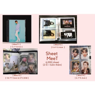 Combo 10 trang lẻ đựng ảnh A5 dành cho binder 2 còng - Sheet MeeT XY A5