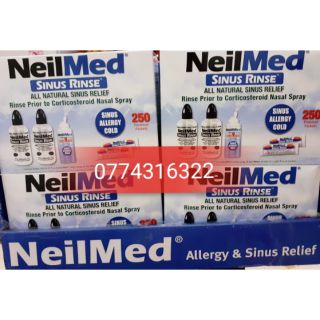 Bình rửa mũi neilmed kèm 250 gói muối date 2027