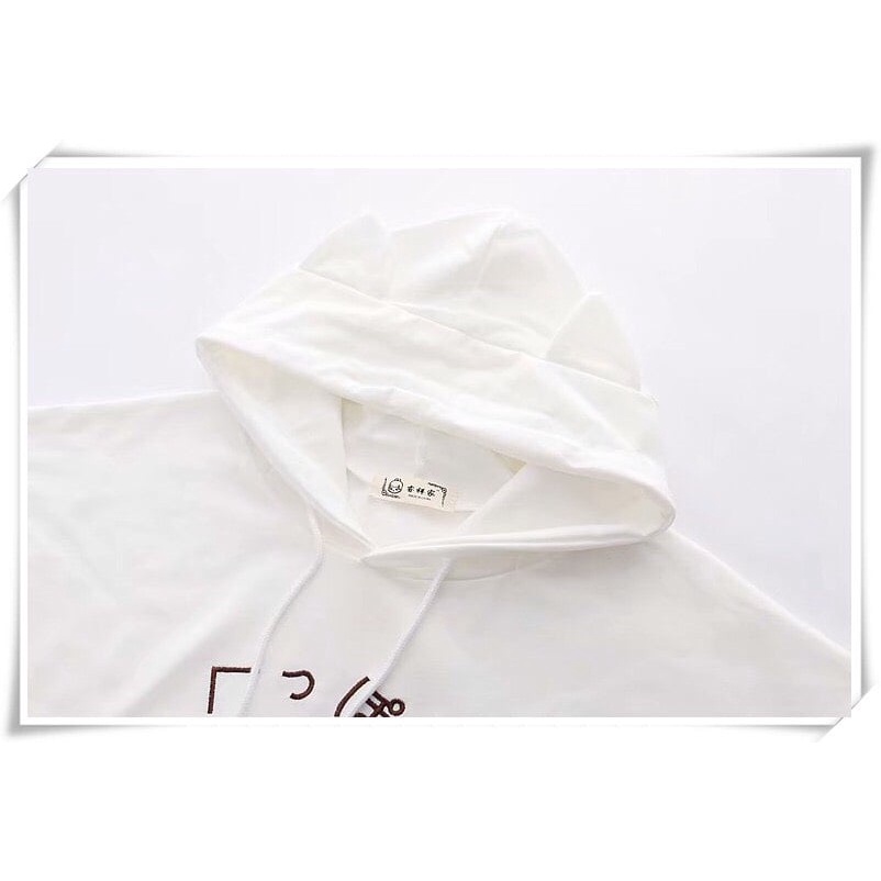 Áo Hoodie Unisex nam nữ mẫu cún cute tay lửng chất cotton hàng xịn