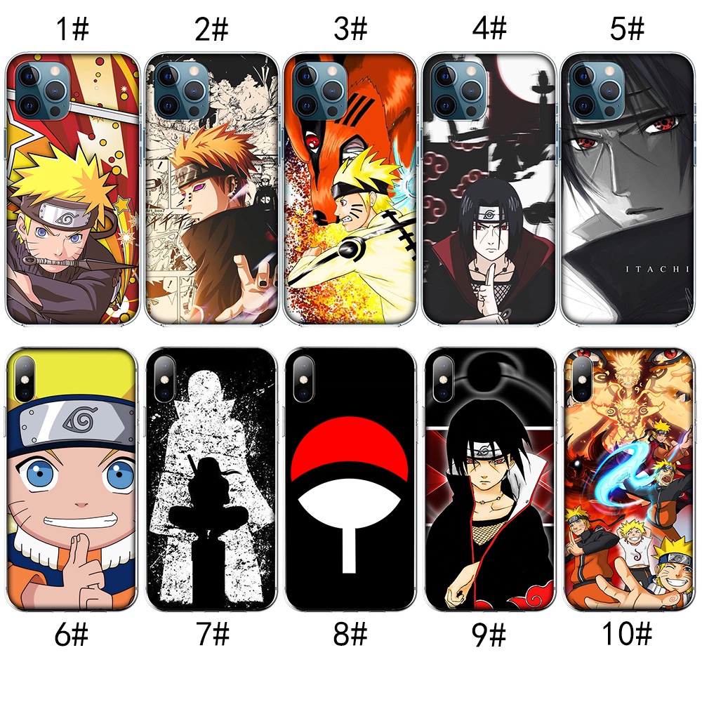 Ốp Điện Thoại In Hình Naruto Sasuke Kakashi Cho Apple iPhone 11 12 Pro Max MZD122