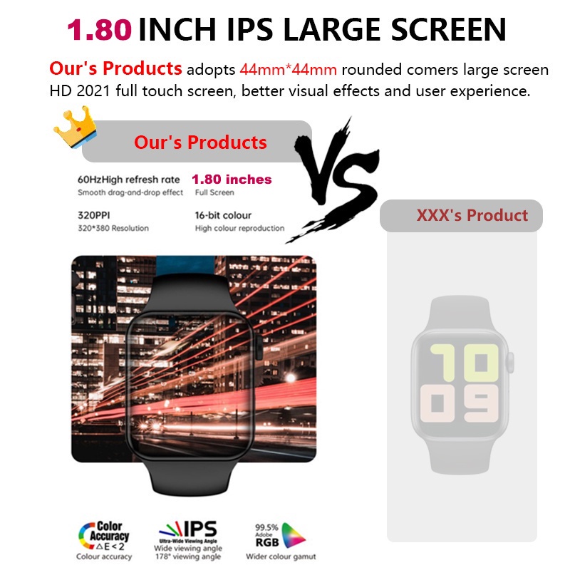 Đồng Hồ Thông Minh I7 PRO MAX Series 7 Kết Nối Bluetooth Chống Nước IP67 Theo Dõi Nhịp Tim