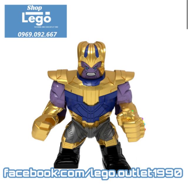 Xếp hình Thanos Endgame Avengers Infinity War chiến binh Big Figures Lego Minifigures POGO PG2057 PG8241