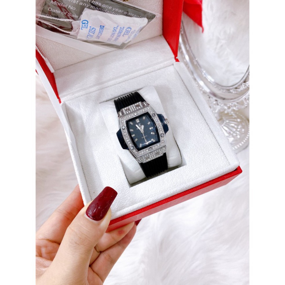 ĐỒNG HỒ NỮhublot dây cao su non cao cấp thời đeo cực sáng tay thời thượng bắt mắt, bảo hành 12 tháng