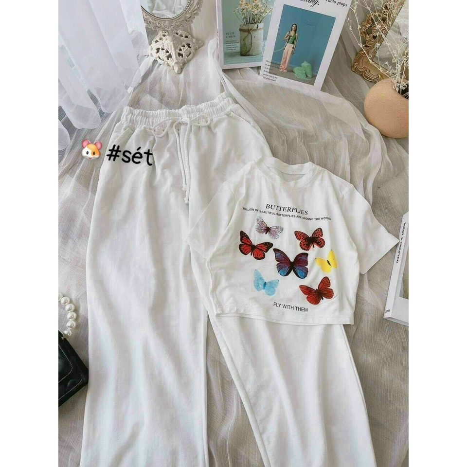 ❣❣sét thể thao áo croptop phối quần jogger nhìn mê liền ! HATY store