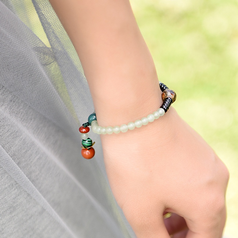 Vòng Tay Đính Đá Ngọc Bích