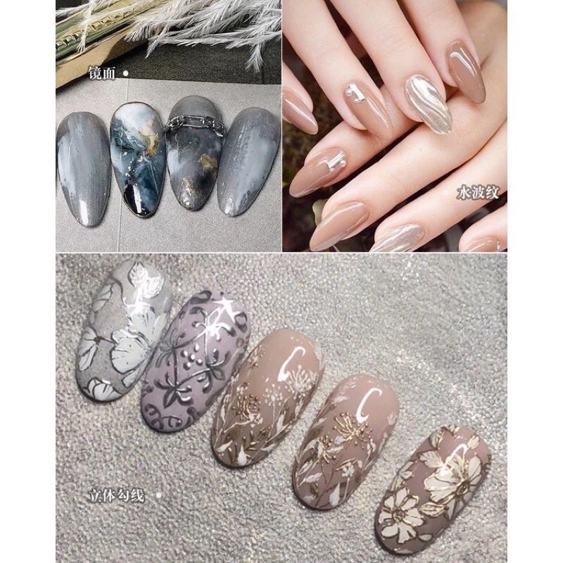 Gel metal SONGQIAO vẽ viền trang trí móng siêu HOT