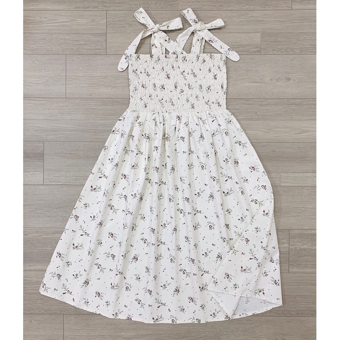 Váy smock hoa-HÀNG SALE KO ĐỔI TRẢ
