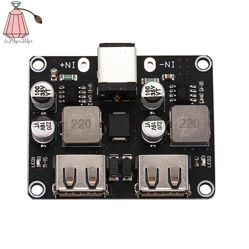2 Channel Usb Qc3.0 Qc2.0 Dc-Dc Buck Converter Charging Step Down ule 6-32V 9V 12V 24V To Fast Quick Charger Circuit Board 3V 5V 12V